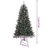 vidaXL Sapin de No&euml;l artificiel Vert 180 cm PVC, plastique et acier