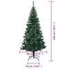 vidaXL Sapin de Noël artificiel pointes iridescentes Vert 150 cm PVC