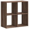 vidaXL Biblioth&egrave;que ch&ecirc;ne marron 68,5x32x68,5 cm bois d'ing&eacute;nierie