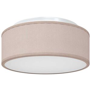 vidaXL Lampe de plafond Taupe 30 x 13,5 cm tissu