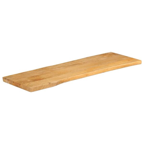 vidaXL Dessus de table 120x40x2,5 cm bord vivant bois massif manguier