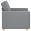vidaXL Canap&eacute; Fauteuil Gris Clair 100x78x84 cm Tissu