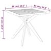 vidaXL Table de jardin 85x85x75 cm Bois d'acacia solide