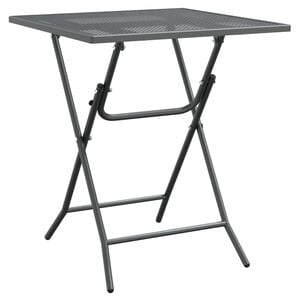vidaXL Table de jardin 60x60x72 cm Maille m&eacute;tallique Anthracite