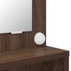 vidaXL Tables de maquillage pour chambre Ch&ecirc;ne brun 80 x 39,6 x 135 cm