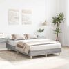 vidaXL Cadre de lit sans matelas sonoma gris 120x200cm bois ing&eacute;nierie