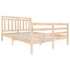 vidaXL Cadre de lit sans matelas bois massif 140x200 cm