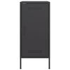 vidaXL Buffets 2 pcs noir 36x39x79 cm acier