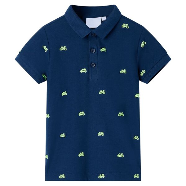 Polo pour enfants bleu marine 140