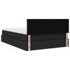 vidaXL Lit avec rangement et matelas avec matelas Noir 140 x 200 cm