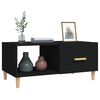 vidaXL Table basse noir 89,5x50x40 cm bois d'ing&eacute;nierie