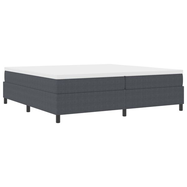 vidaXL Cadre de lit plateforme Gris fonc&eacute; 200 x 200 cm