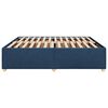 vidaXL Cadre de lit sans matelas bleu 200x200 cm tissu