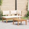 vidaXL Banc de jardin 2 pcs Marron Teck massif