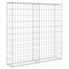 vidaXL Mur à gabion avec couvercles Acier galvanisé 80x20x100 cm