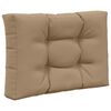 vidaXL Coussin de canap&eacute; d'ext&eacute;rieur 3 pcs Taupe Polyester