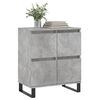 vidaXL Buffet Gris béton 60x35x70 cm Bois d'ingénierie