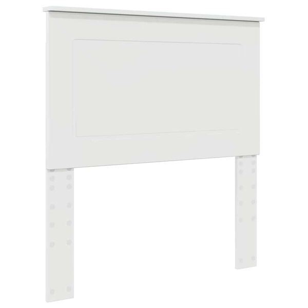 vidaXL Tête de lit Blanc brillant 75 cm Bois d'ingénierie