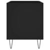 vidaXL Armoire à disques noir 74,5x38x48 cm bois d'ingénierie