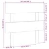 vidaXL Tête de lit Marron miel 93,5x3x81 cm Bois massif de pin