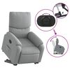vidaXL Fauteuil inclinable &eacute;lectrique gris clair tissu