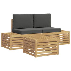 vidaXL Ensemble de canap&eacute;s d'ext&eacute;rieur 4 Pi&egrave;ce