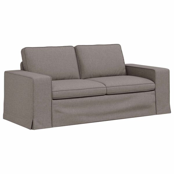 vidaXL Canap&eacute; 140cm Taupe M&eacute;tал