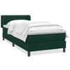 vidaXL Sommier &agrave; lattes de lit et matelas vert fonc&eacute; 100x210cm velours