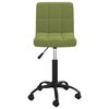 vidaXL Chaise pivotante de salle &agrave; manger Vert clair Velours