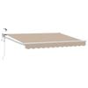 vidaXL Auvent r&eacute;tractable &eacute;lectrique Beige 3,5 x 2,5 m