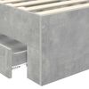 vidaXL Cadre de lit Gris béton 75 x 190 cm Bois d'ingénierie