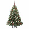 vidaXL Sapin de No&euml;l artificiel avec 150 LED Vert 150 cm PE et PVC