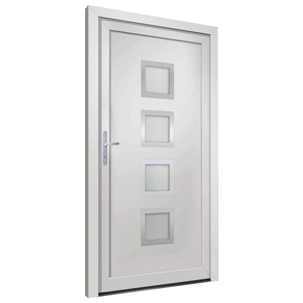 vidaXL Porte d'entr&eacute;e blanc 98x190 cm PVC