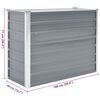 vidaXL Lit sur&eacute;lev&eacute; de jardin Acier galvanis&eacute; 100x40x77 cm Gris