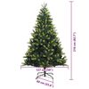 vidaXL Arbre de No&euml;l artificiel en silicone flexible 300 LEDs 210 cm