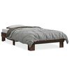 vidaXL Cadre de lit sans matelas chêne marron 100x200 cm