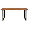 vidaXL Table de jardin &agrave; pieds en U 180x90x75 cm Bois d'acacia massif