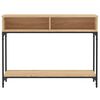 vidaXL Table console ch&ecirc;ne sonoma 100x30,5x75 cm bois d'ing&eacute;nierie