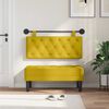 vidaXL T&ecirc;te de lit suspendue Jaune 110 x 55 x 7 cm Velours