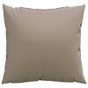 vidaXL Coussins de canapé lot de 4 taupe 60x60 cm tissu