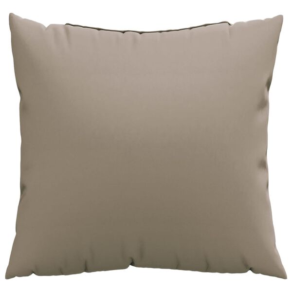 vidaXL Coussins de canapé lot de 4 taupe 60x60 cm tissu