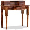 vidaXL Bureau avec 5 tiroirs Bois massif 90x40x90 cm