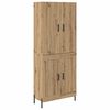 vidaXL Haut Armoire Ch&ecirc;ne artisanal 69,5 x 34 x 180 cm