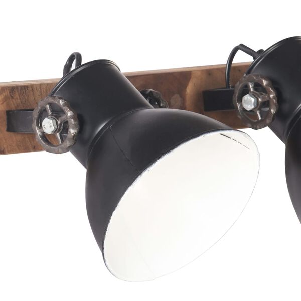vidaXL Lampe murale industrielle Noir 65x25 cm E27