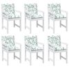 vidaXL Coussin de Chaise Basse 6 pcs Blanc 100 x 50 x 7 cm oxford
