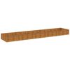 vidaXL Lit sur&eacute;lev&eacute; de jardin 482x100x36 cm acier corten