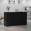 vidaXL Bureau de réception Chêne noir 180 x 50 x 103,5 cm Bois d'ingénierie