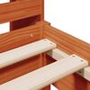 vidaXL Lit bibliothèque sans matelas cire marron 75x190 cm pin massif