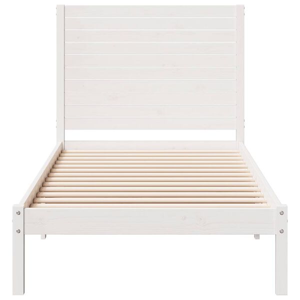 vidaXL Cadre de lit extra long sans matelas 90x210 cm bois massif
