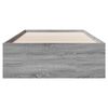 vidaXL Cadre de lit sans matelas sonoma gris 100x200 cm